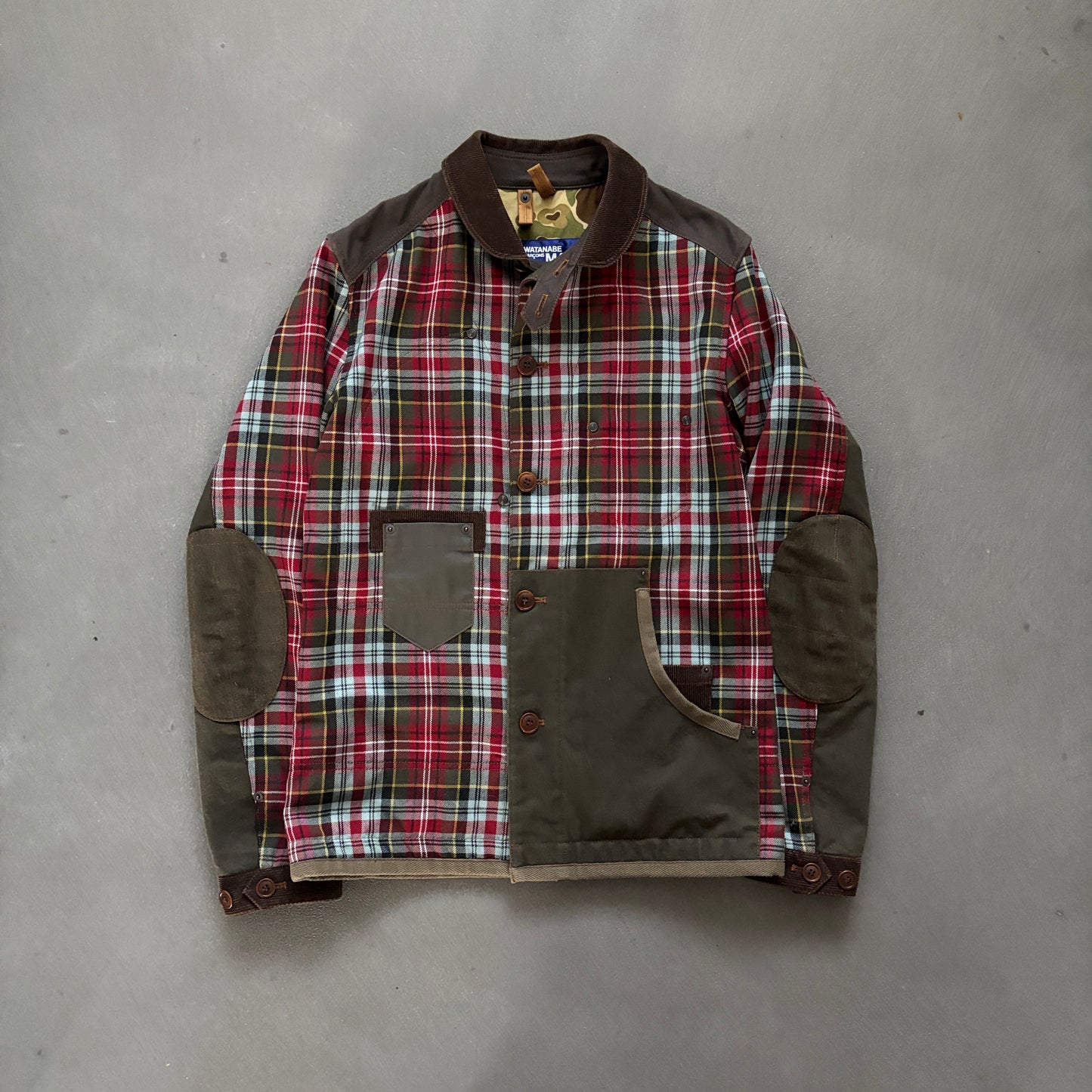 AD2014 JUNYA WATANABE CDG PLAID JACKET [S]