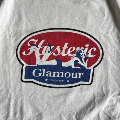 HYSTERIC GLAMOUR LOGO TEE WHITE [M]