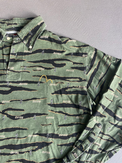 EVISU CAMO LONGSLEEVE POLO [L]