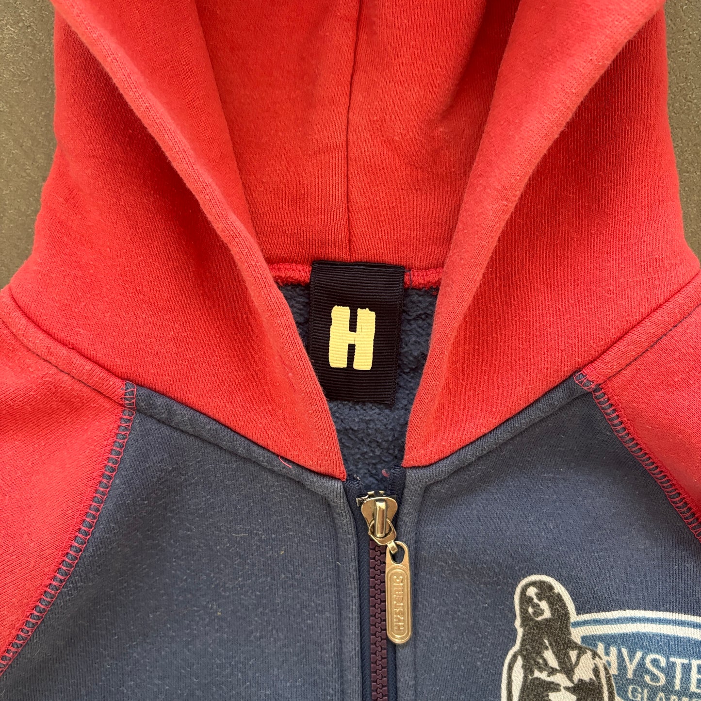 90S HYSTERIC GLAMOUR USA ZIP HOODIE [S]