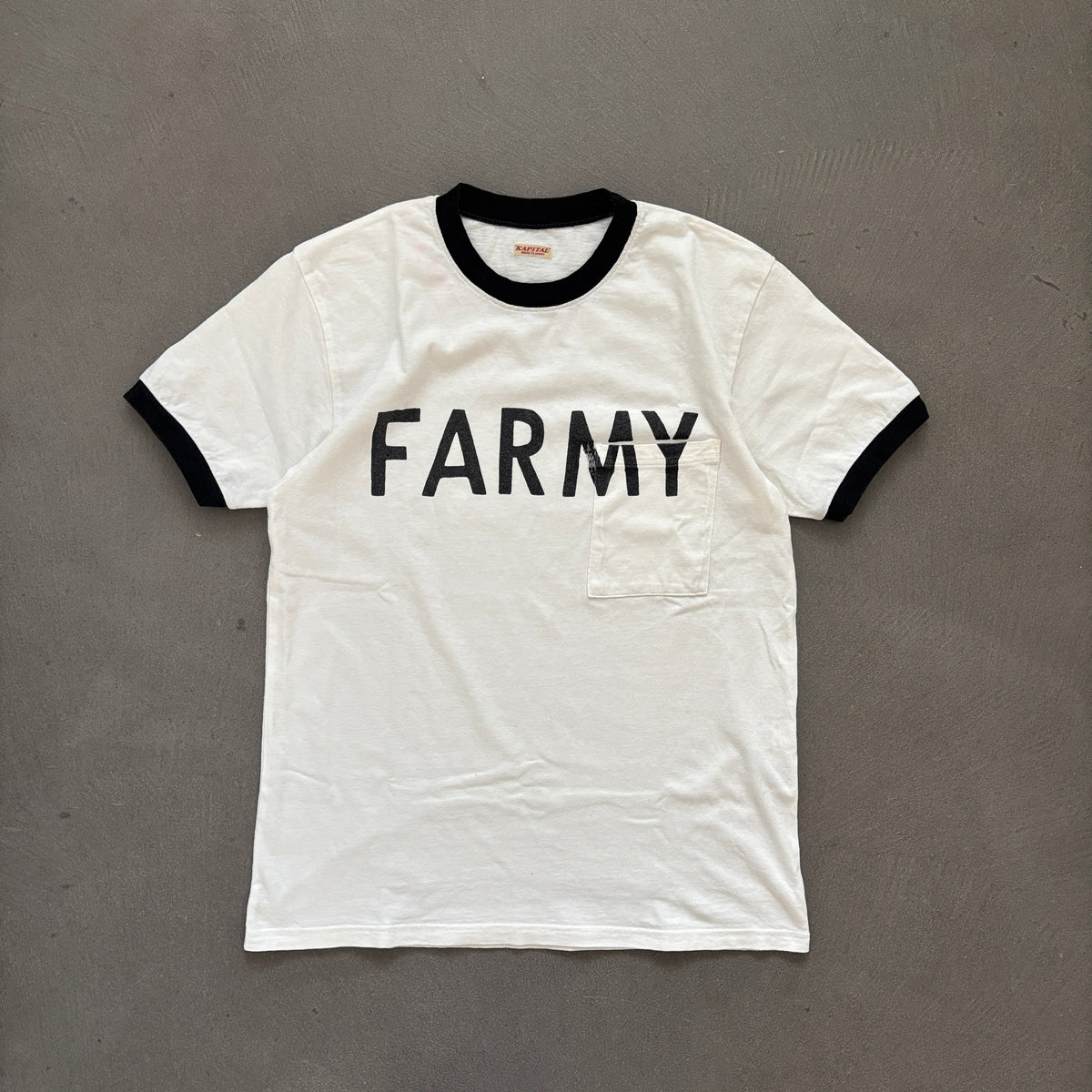 KAPITAL FARMY POCKET TEE [M]
