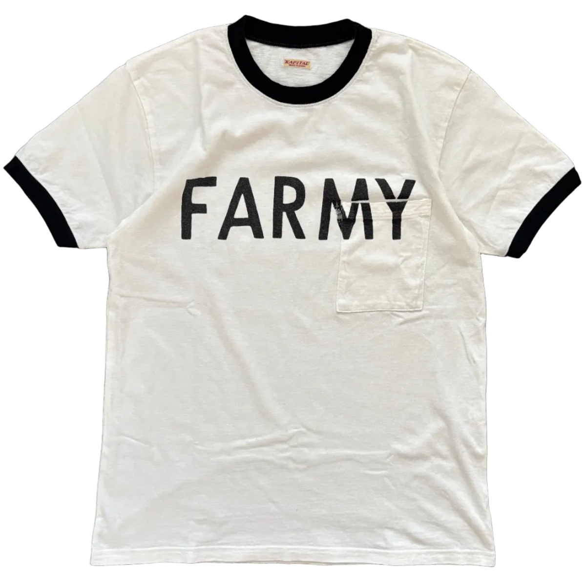 KAPITAL FARMY POCKET TEE [M]