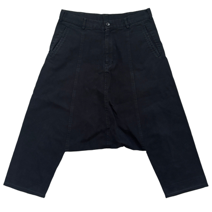 COMME DES GARCONS BLACK DROP CROTCH PANTS [S]