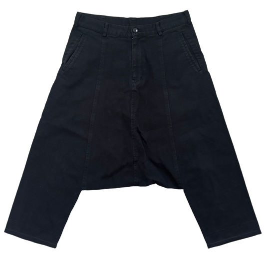 COMME DES GARCONS BLACK DROP CROTCH PANTS [S]
