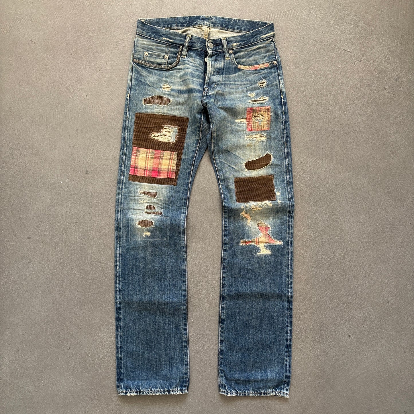 HYSTERIC GLAMOUR INSANE STUDDED SELVEDGE DENIM #29 [W28]