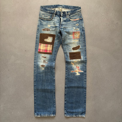 HYSTERIC GLAMOUR INSANE STUDDED SELVEDGE DENIM #29 [W28]
