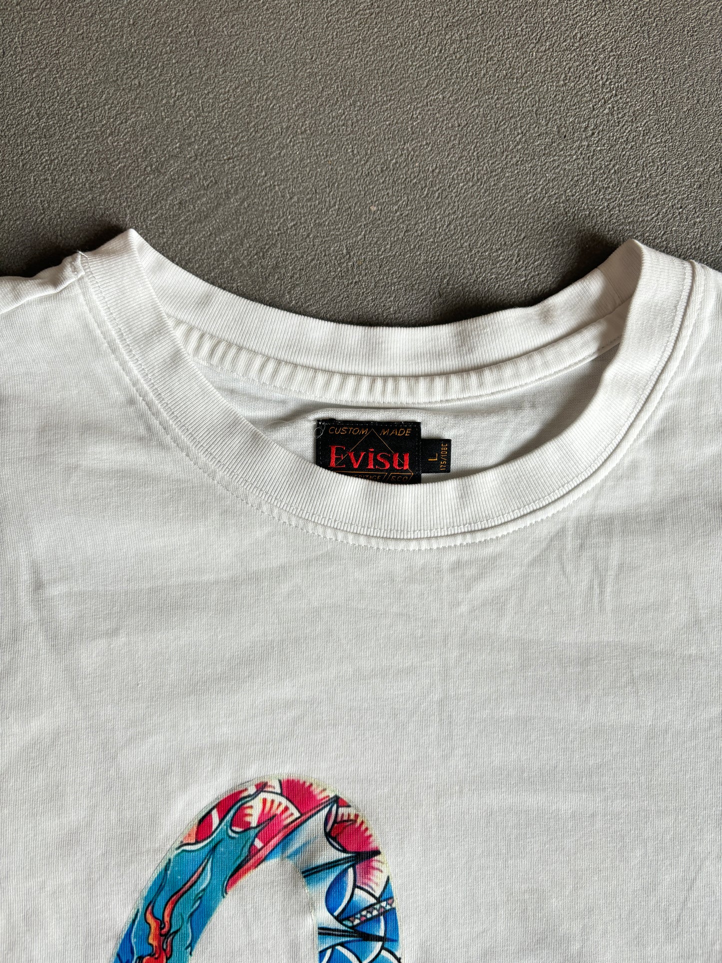 EVISU SEAGULL TEE BIANCO [L]