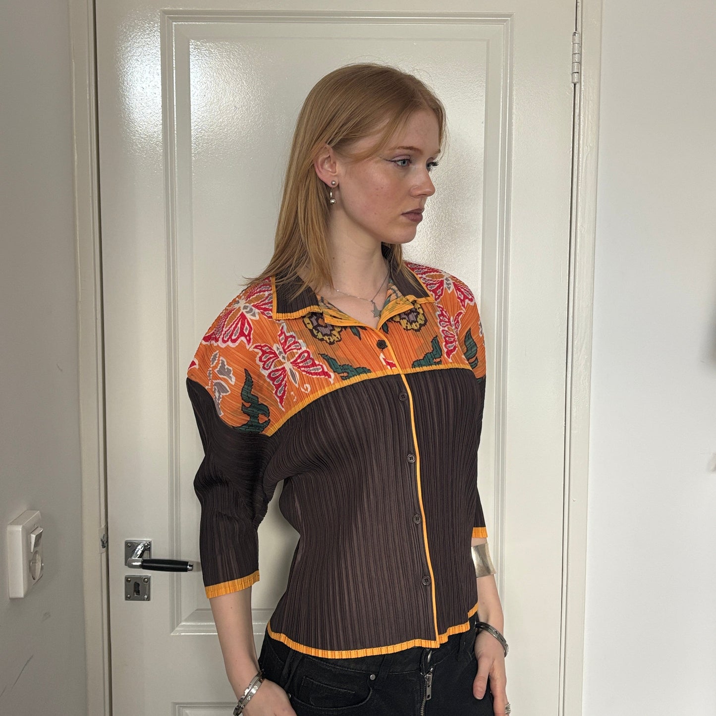 ISSEY MIYAKE PLEATS PLEASE BUTTERFLY TOP [M]