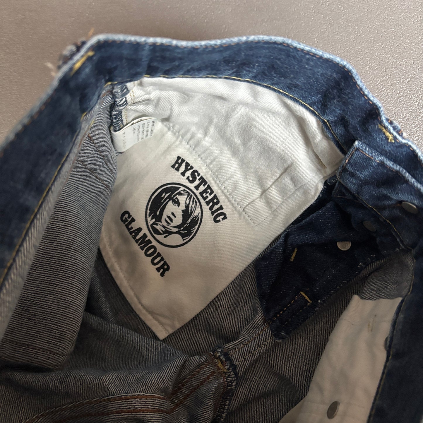 HYSTERIC GLAMOUR STUDDED SELVEDGE DENIM INDIGO [W29]