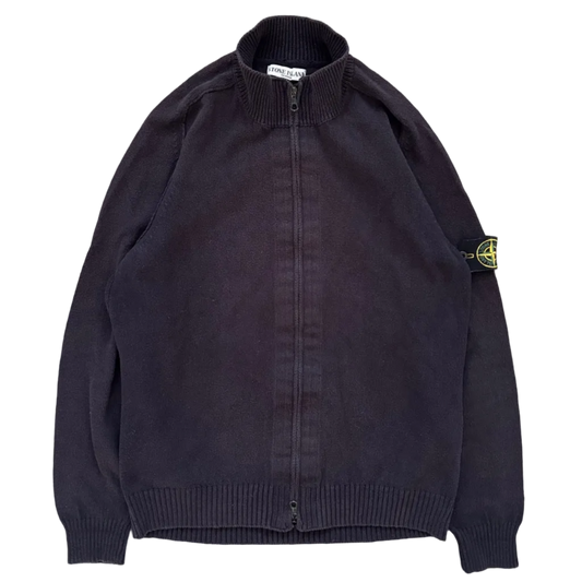 2010S STONE ISLAND ZIP-SWEATER NAVY [L]