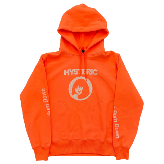 HYSTERIC GLAMOUR LOGO HOODIE ORANGE [M]