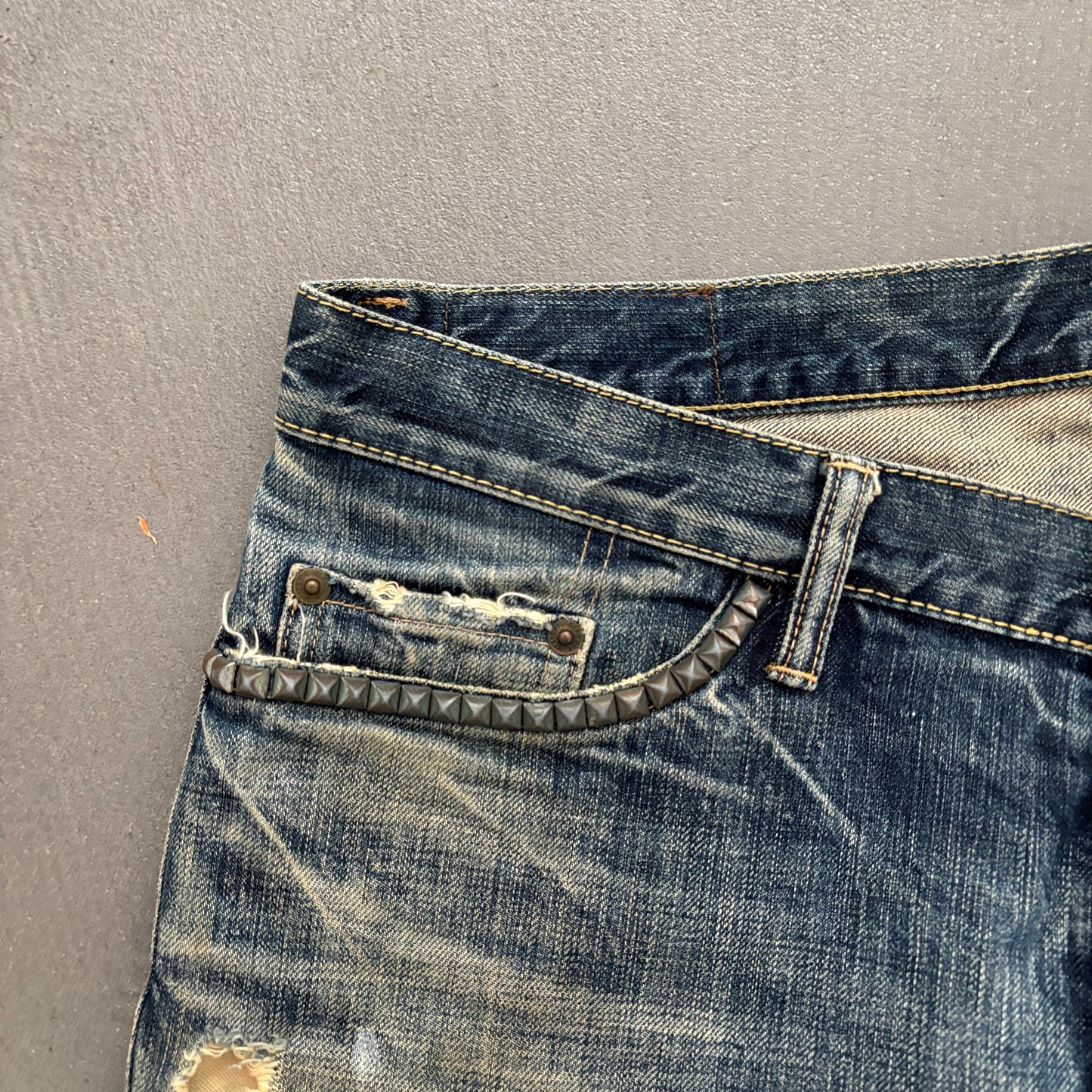 HYSTERIC GLAMOUR STUDDED DENIM #15 [W34]