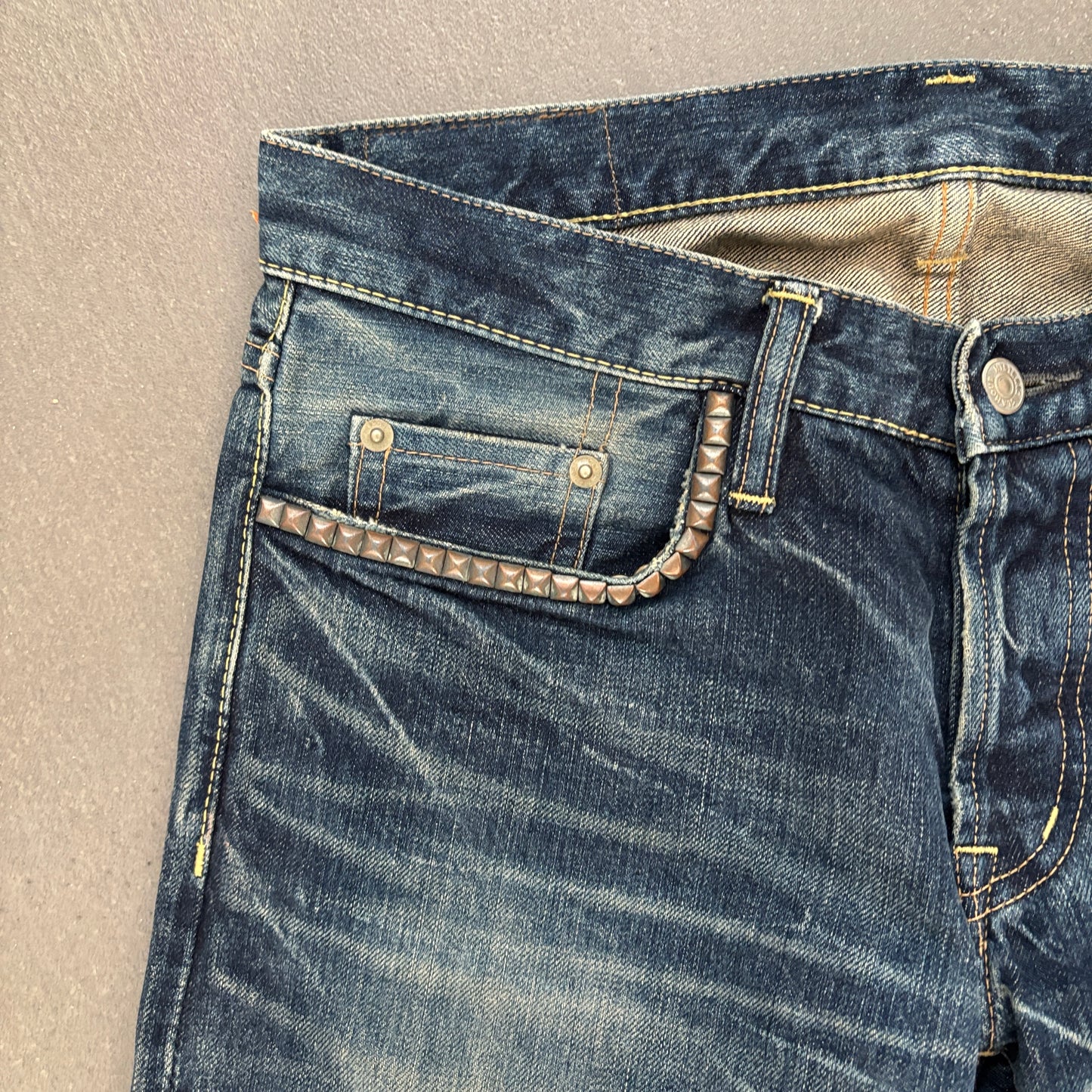 HYSTERIC GLAMOUR STUDDED SELVEDGE DENIM #4 [W30]