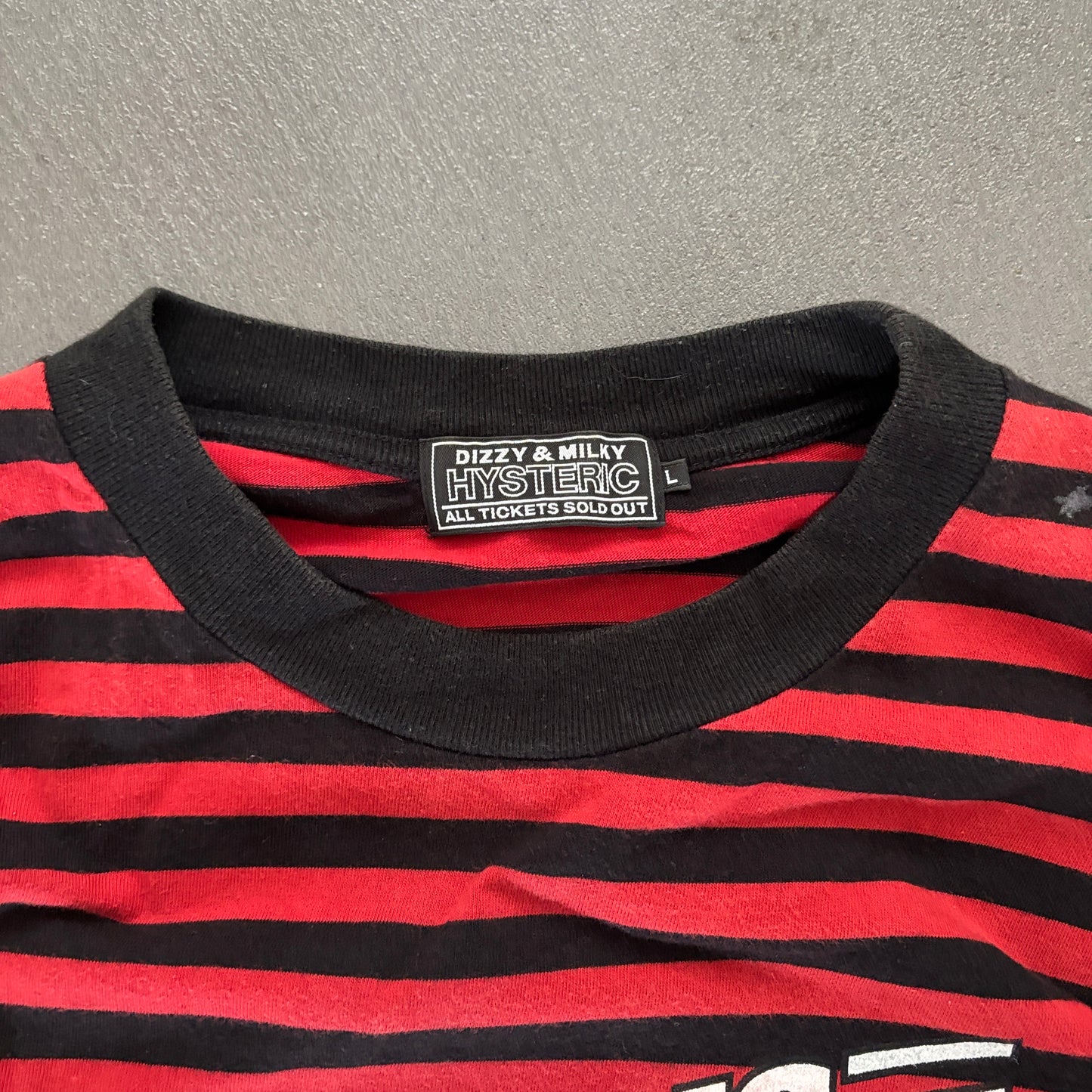 HYSTERIC GLAMOUR GIRLS CLUB STRIPED LONGSLEEVE [L]