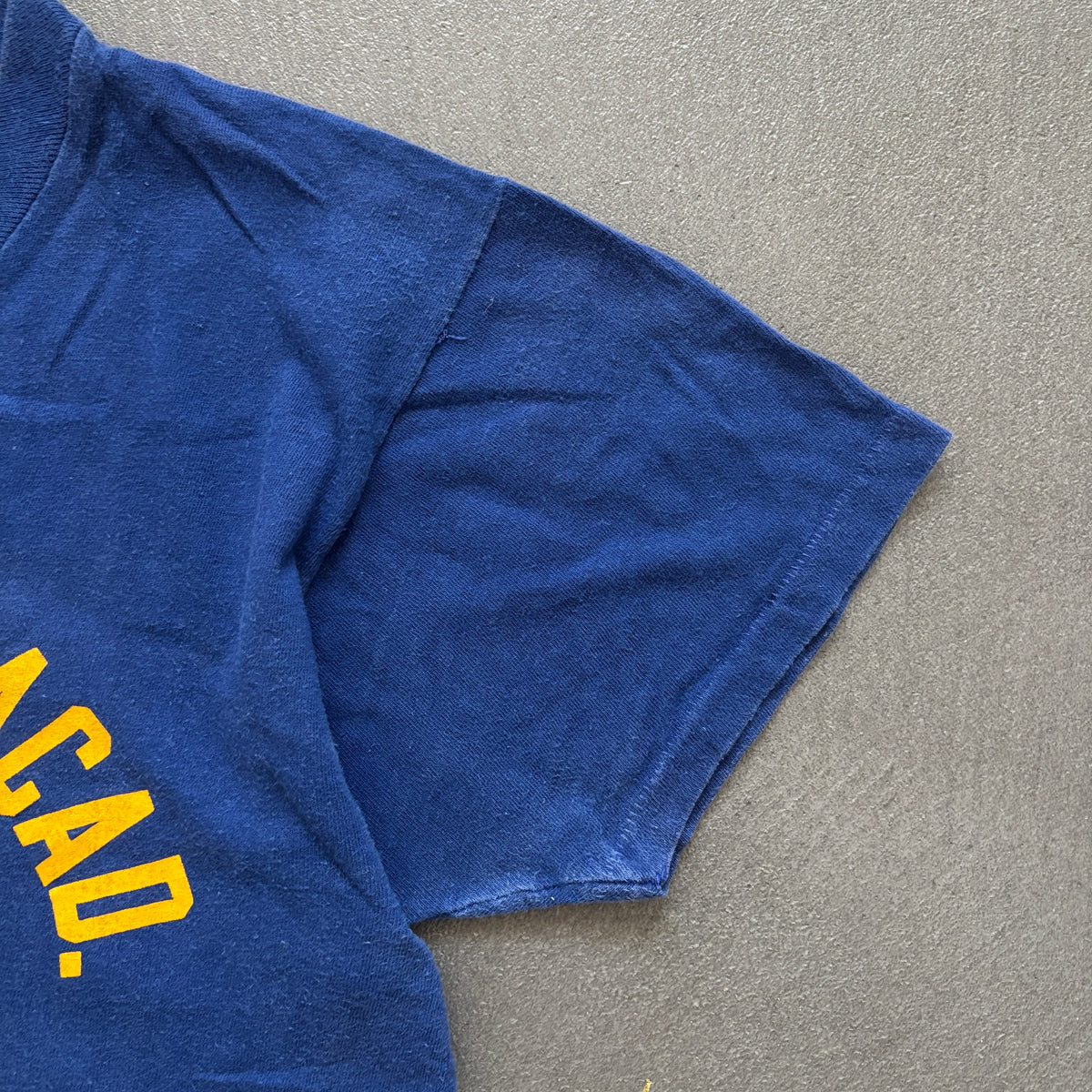 1960S PHYS ED TEE BLUE | CHAMPION TAG [S]