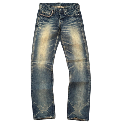 HYSTERIC GLAMOUR FADED STUDDED DENIM [W28]