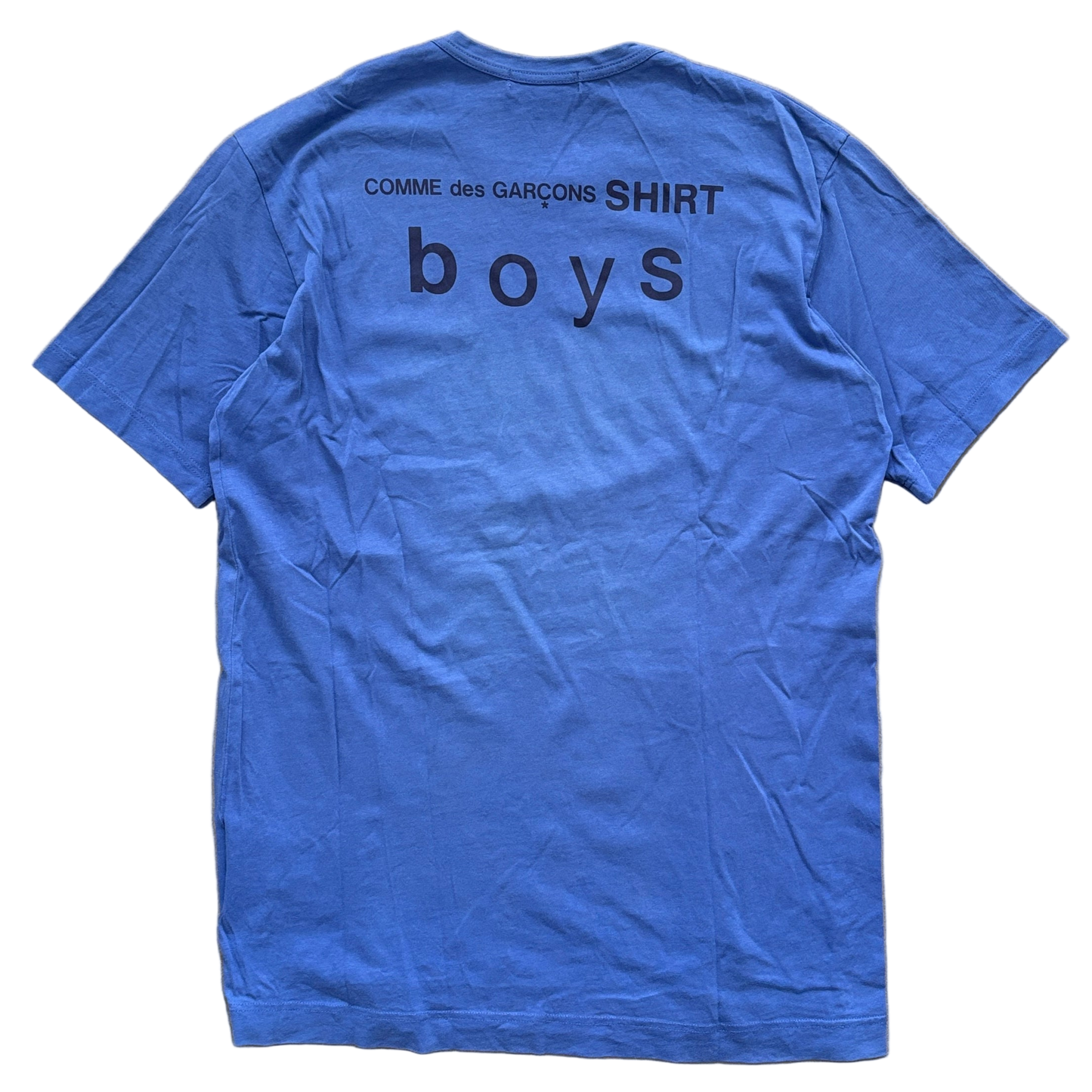 COMME DES GARCONS BOYS TEE BLUE [XL]