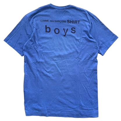 COMME DES GARCONS BOYS TEE BLUE [XL]
