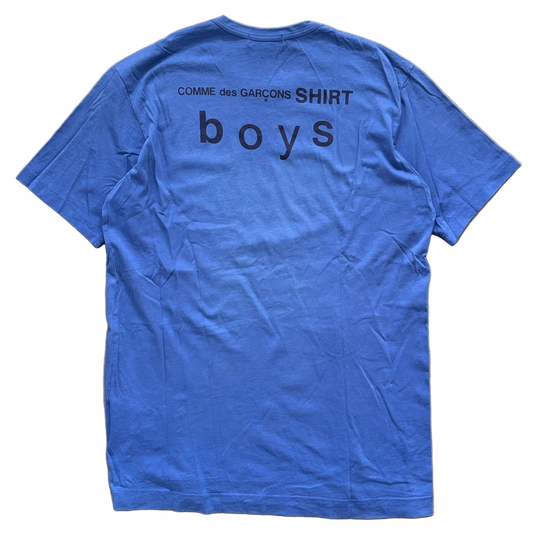 COMME DES GARCONS BOYS TEE BLUE [XL]