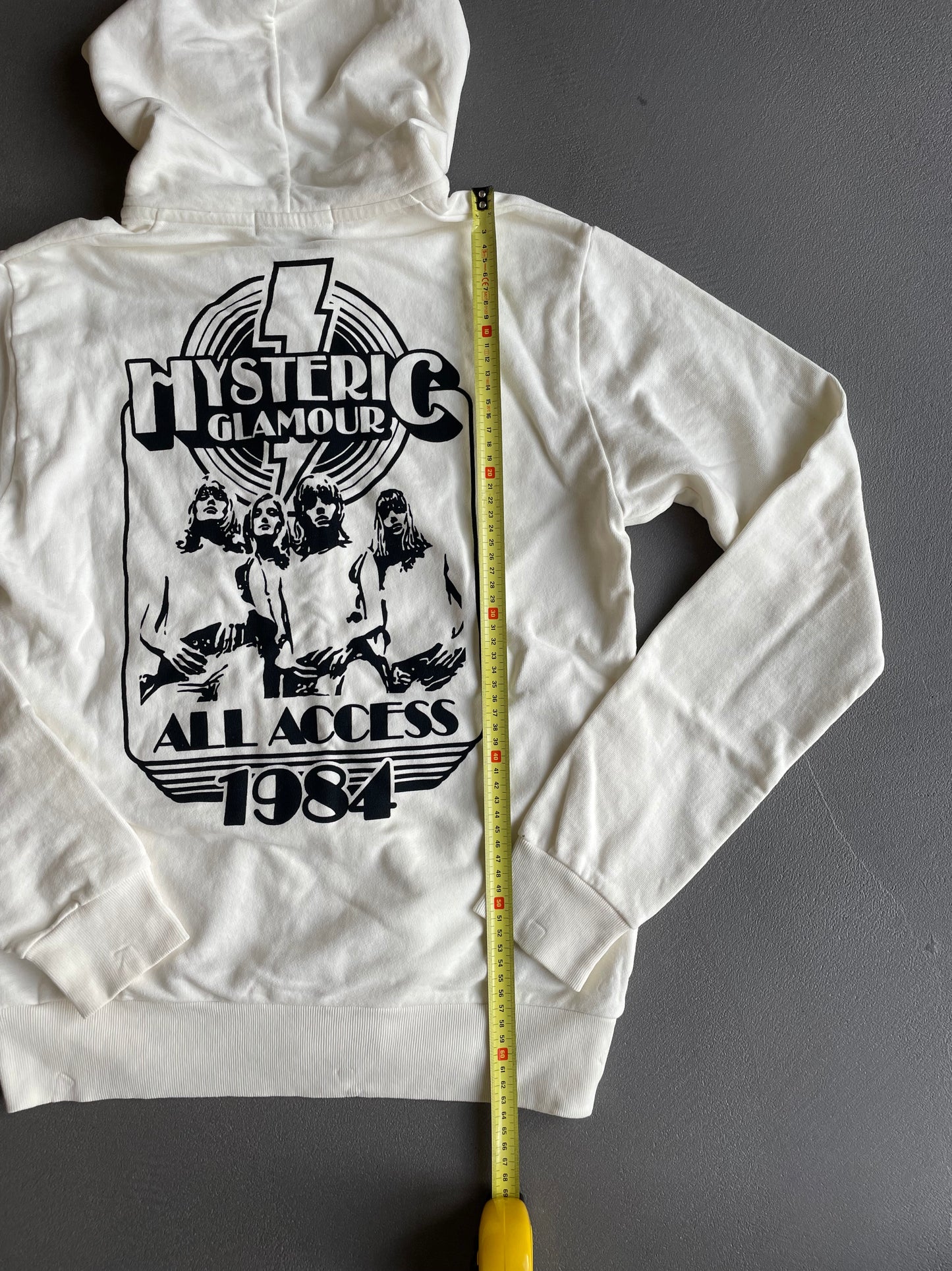 HYSTERIC GLAMOUR ZIP UP BLANC [M]