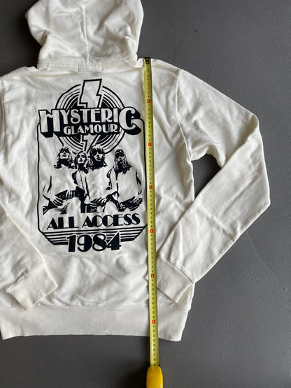 HYSTERIC GLAMOUR ZIP UP BLANC [M]