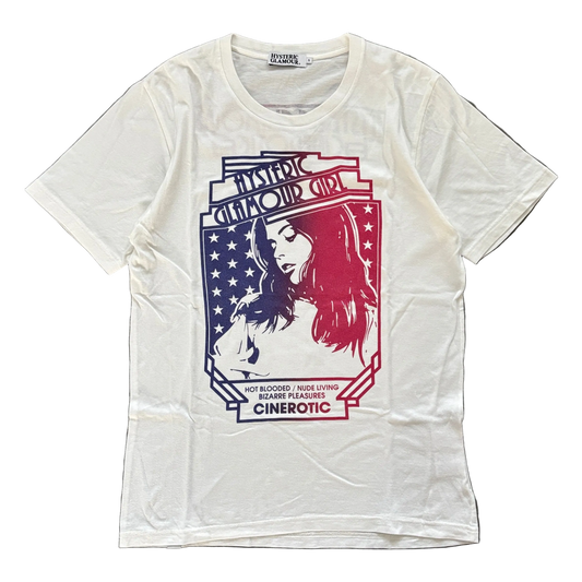 HYSTERIC GLAMOUR CINEROTIC TEE WHITE [S]