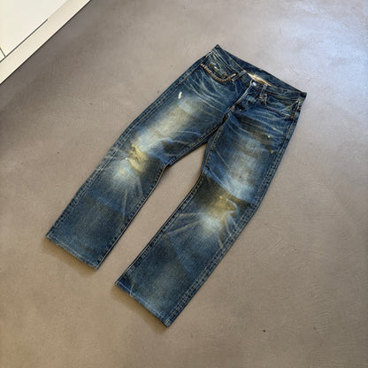 HYSTERIC GLAMOUR STUDDED DENIM INDIGO [W28]