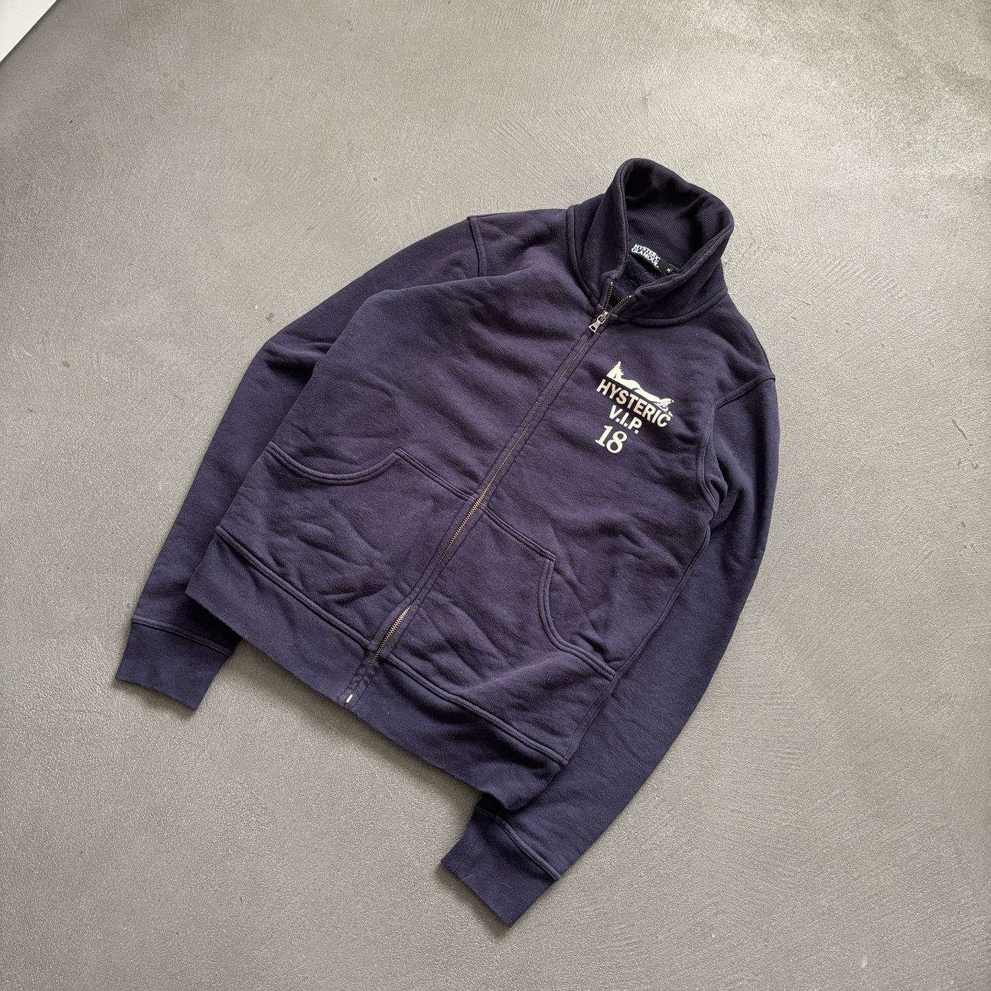 HYSTERIC GLAMOUR VIP ZIP-UP SWEATER [M]