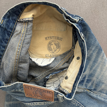 HYSTERIC GLAMOUR STUDDED REPAIRED DENIM #26 [W28]
