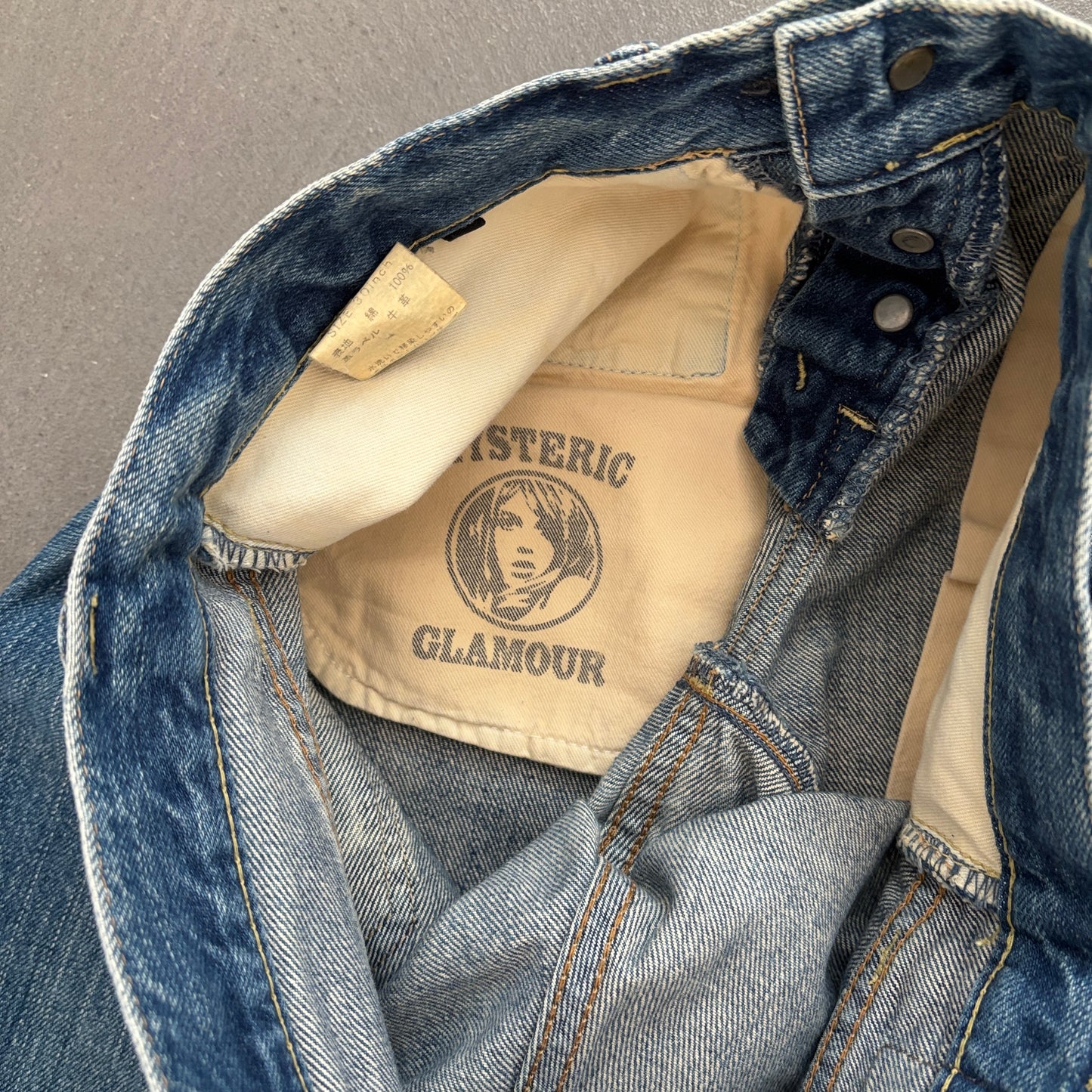 HYSTERIC GLAMOUR STUDDED SELVEDGE DENIM #6 [W30]