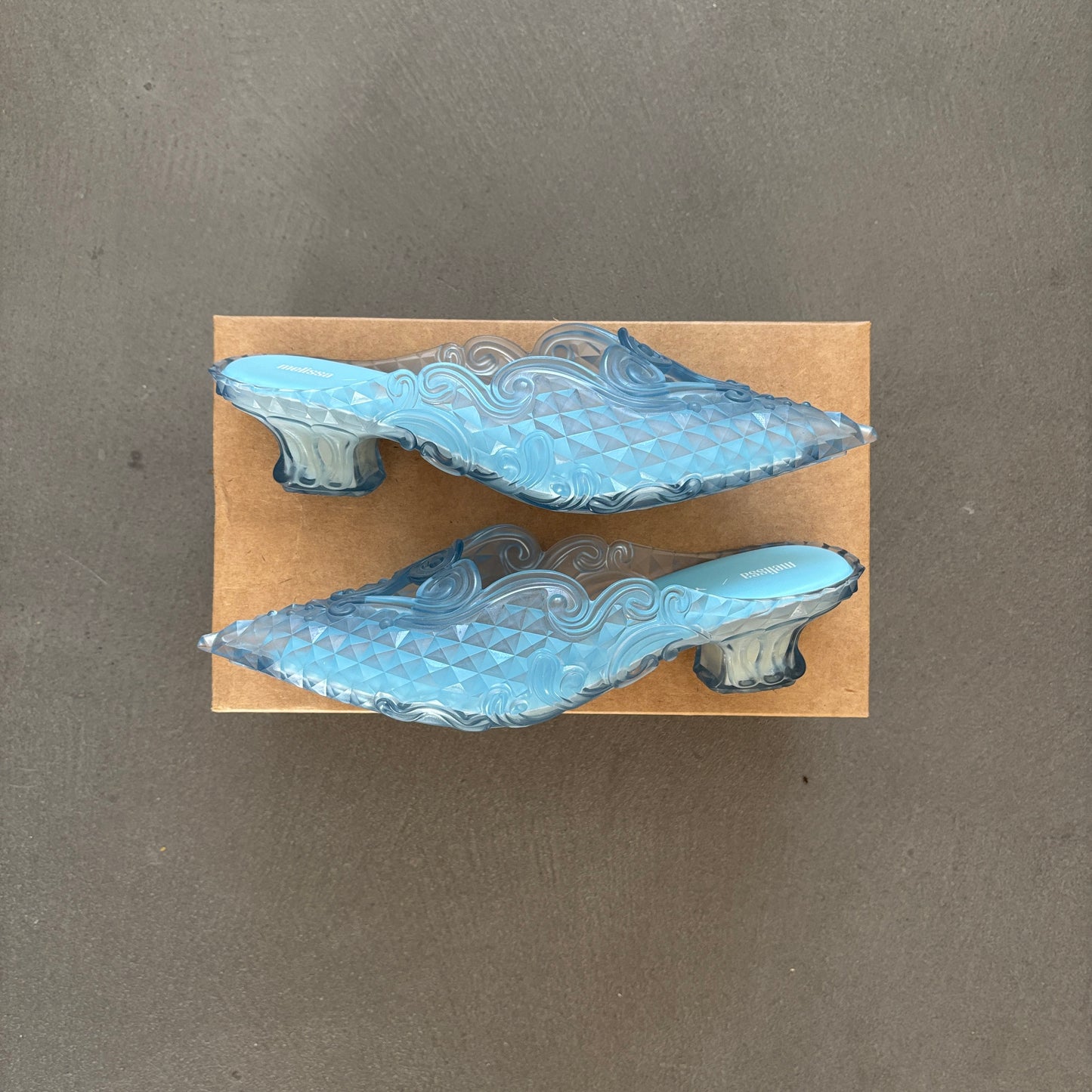 Y/PROJECT X MELISSA COURT SHOE MULES AZULE [NEW]