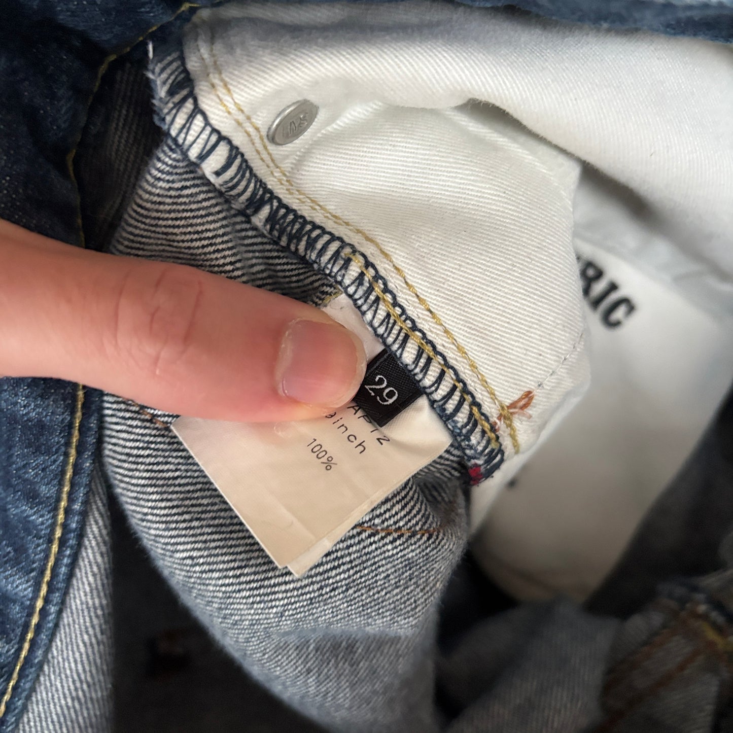 HYSTERIC GLAMOUR STUDDED SELVEDGE DENIM INDIGO [W29]