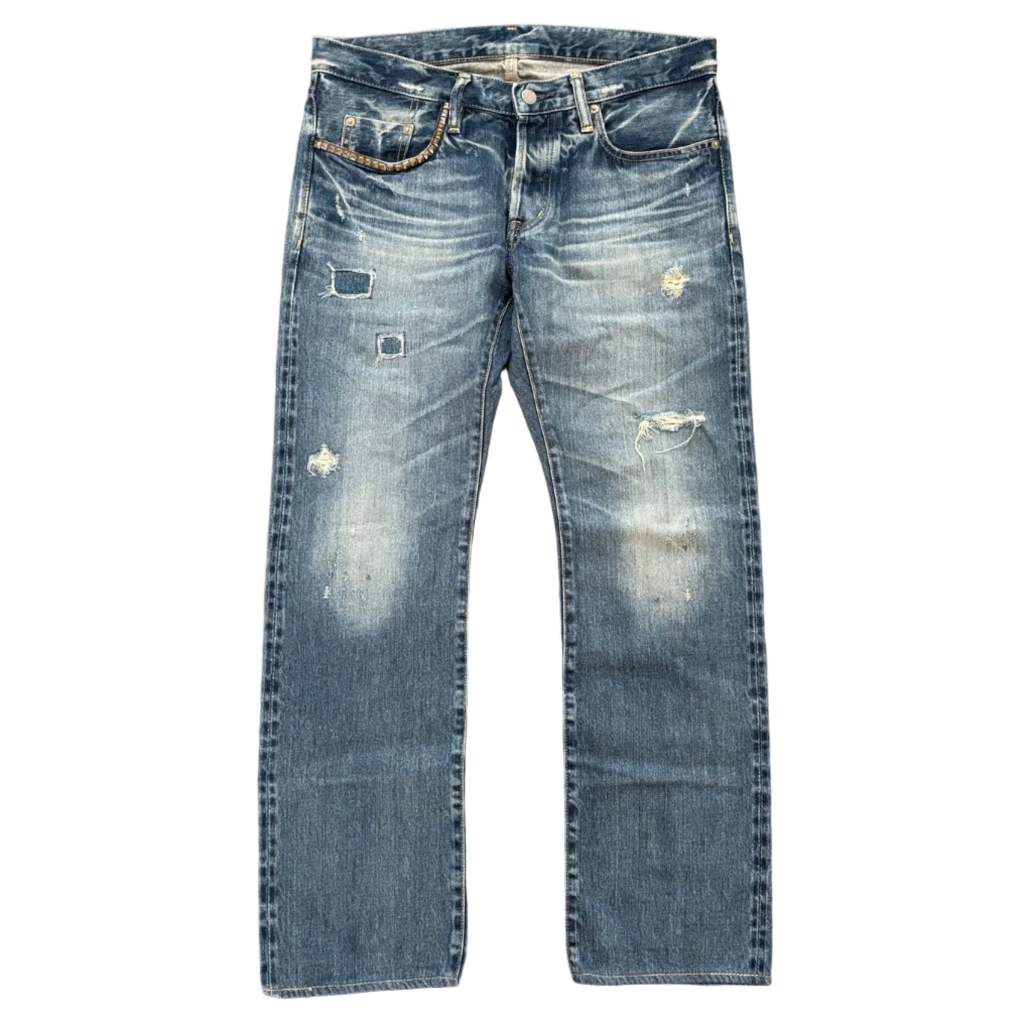 HYSTERIC GLAMOUR STUDDED SELVEDGE DENIM #16 [W34]