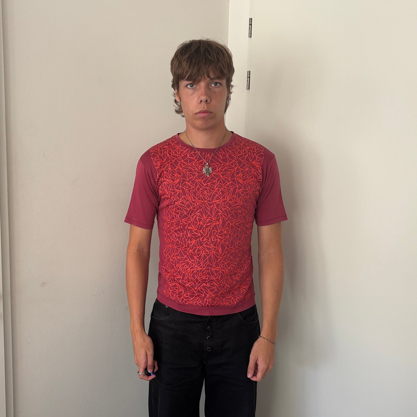 ISSEY MIYAKE PRINT TEE PINK [S]