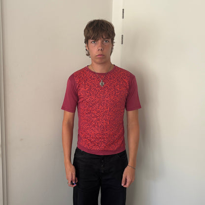 ISSEY MIYAKE PRINT TEE PINK [S]