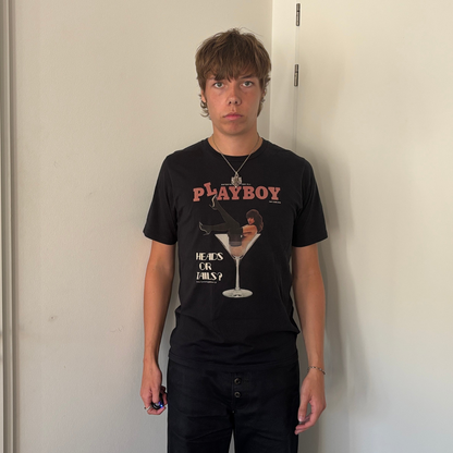 HYSTERIC GLAMOUR PLAYBOY HEADS OR TAILS TEE [M]