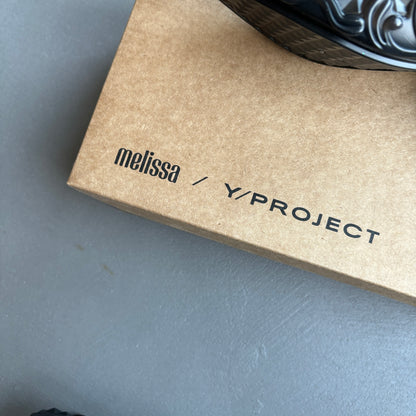 Y/PROJECT X MELISSA COURT SHOE MULES BLACK [NEW]