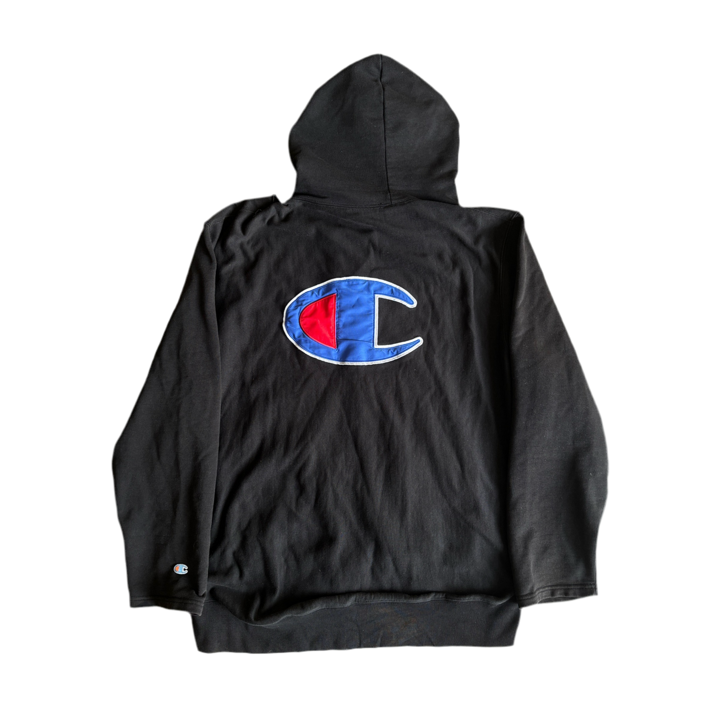 VETEMENTS X CHAMPION SS17 HOODIE BLACK [L]