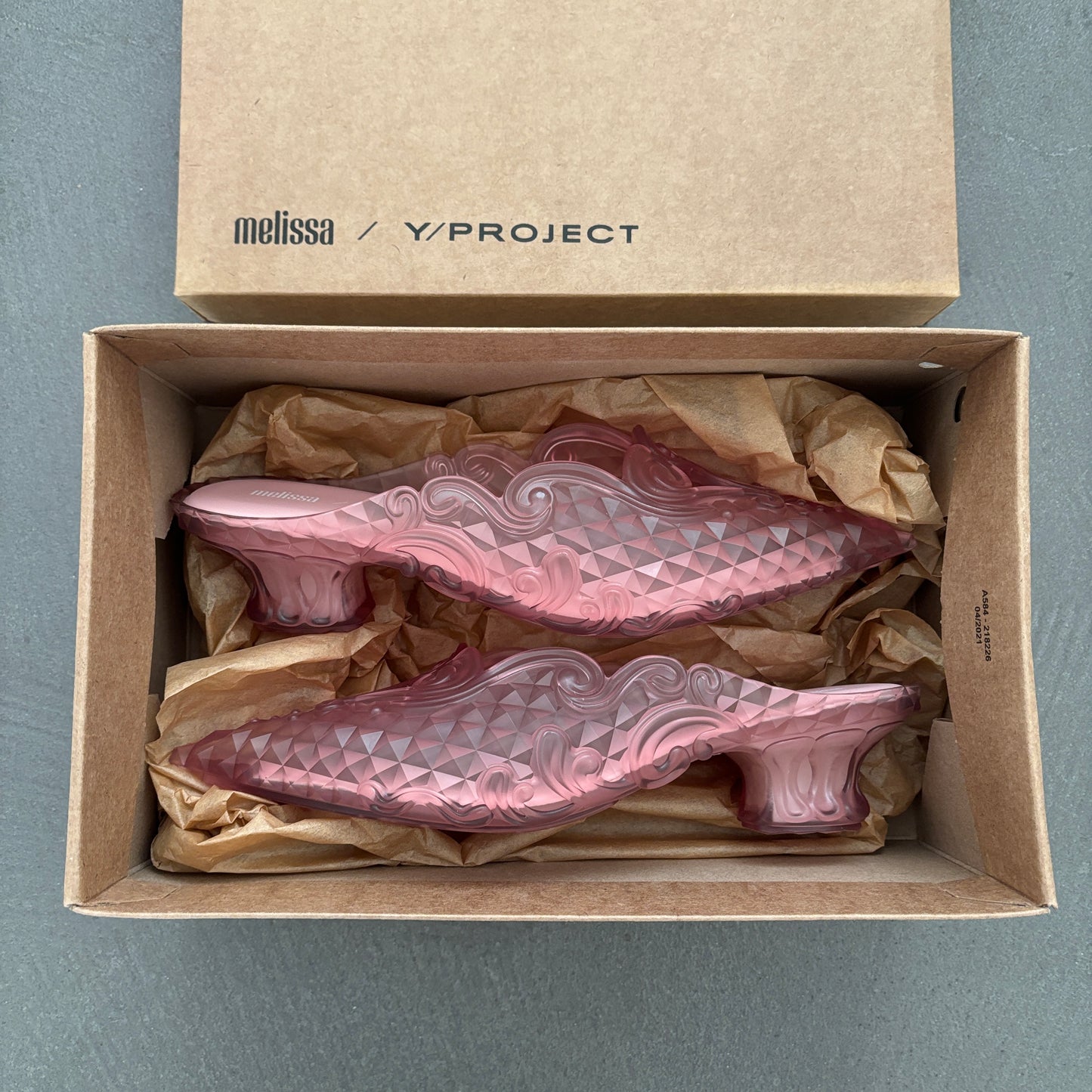 Y/PROJECT X MELISSA COURT SHOE MULES PINK [NEW]
