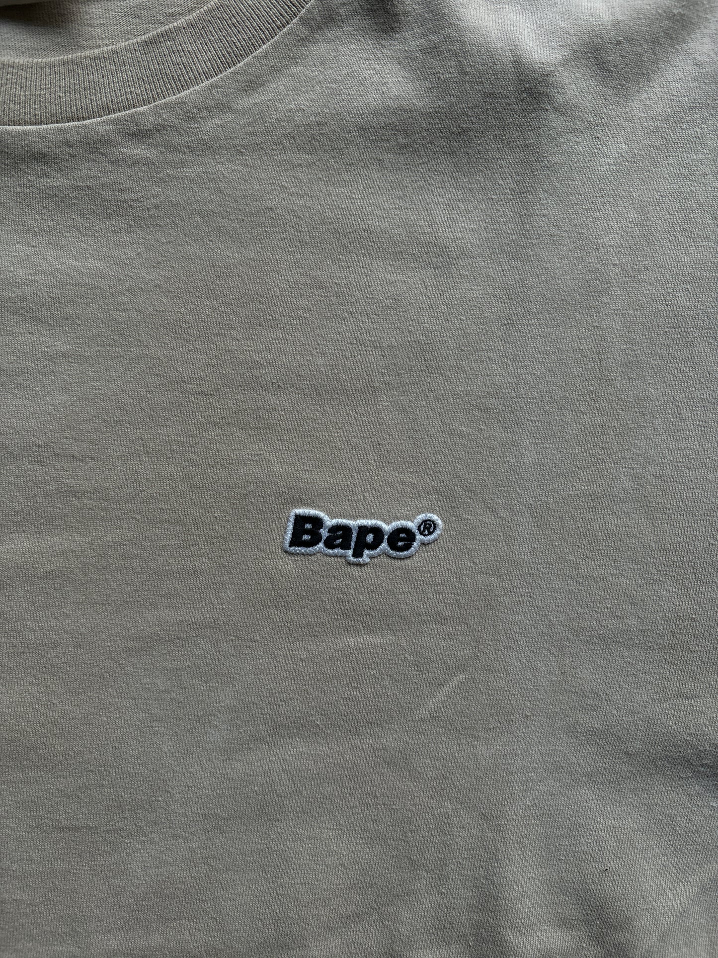 BAPE SMALL LOGO TEE CREME [L]