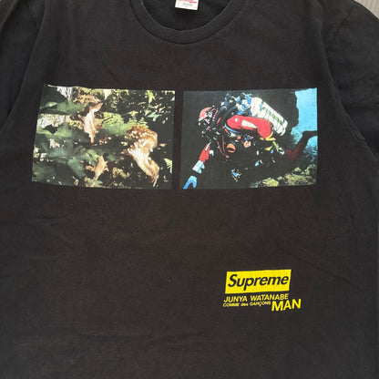 FW21 SUPREME X JUNYA WATANABE TEE BLACK [L]