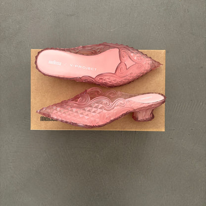 Y/PROJECT X MELISSA COURT SHOE MULES PINK [NEW]