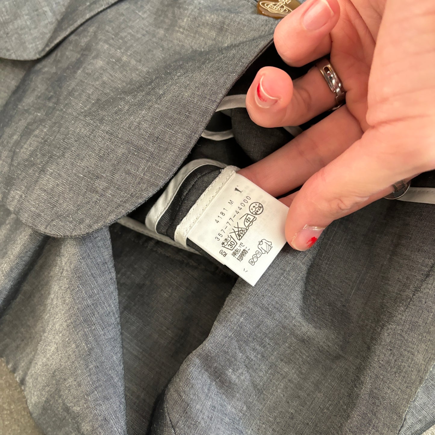 VIVIENNE WESTWOOD SUIT JACKET GREY [M]