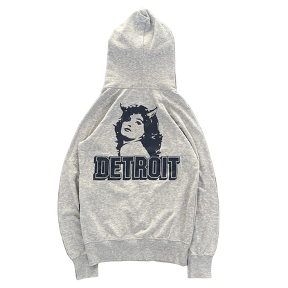 HYSTERIC GLAMOUR DETROIT ZIP-UP HOODIE GREY [S]