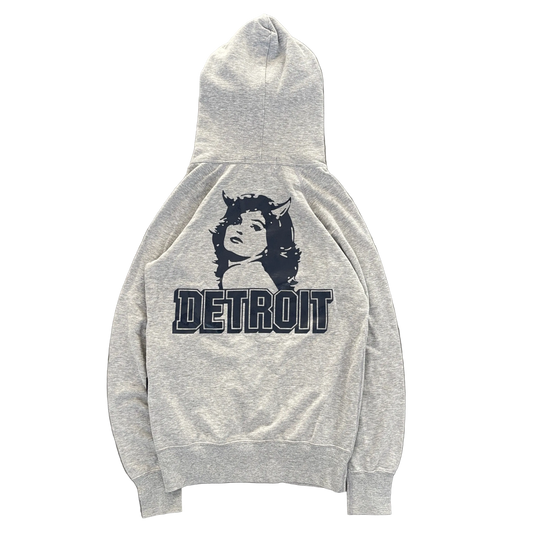 HYSTERIC GLAMOUR DETROIT ZIP-UP HOODIE GREY [S]