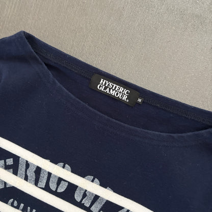 HYSTERIC GLAMOUR NASHVILLE STRIPED LONGSLEEVE [M]