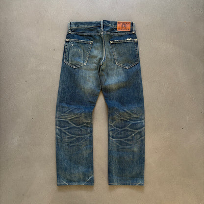 HYSTERIC GLAMOUR STUDDED DENIM INDIGO [W28]