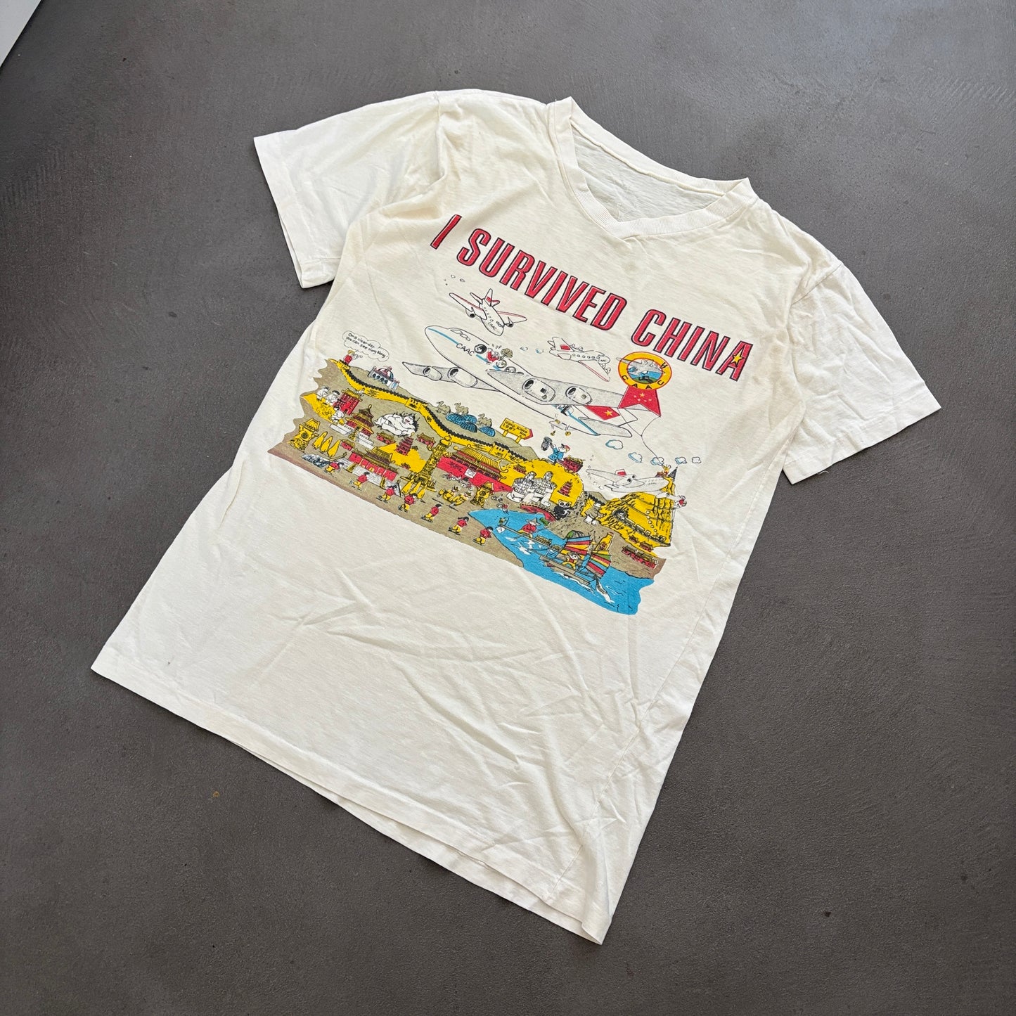 80S I SURVIVED CHINA TEE [L]