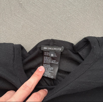 ANN DEMEULEMEESTER PADDED SHOULDERS TOP [M]
