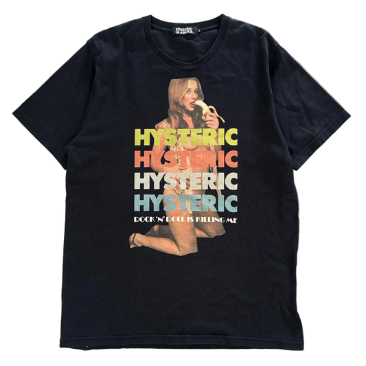 HYSTERIC GLAMOUR BANANA TEE BLACK [L]